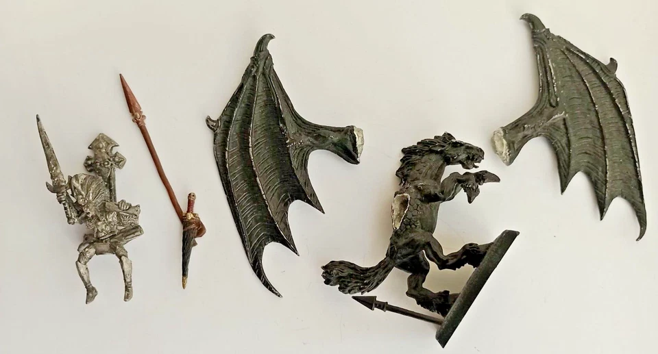 Morathi auf Pegasus Metall absolut rar Warhammer Fantasy Dark Elves Dunkelelfen - Bild 1 von 4
