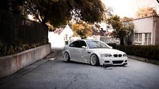 Cars vehicles bmw tuning stance roads architecture Desk Mat Stitched