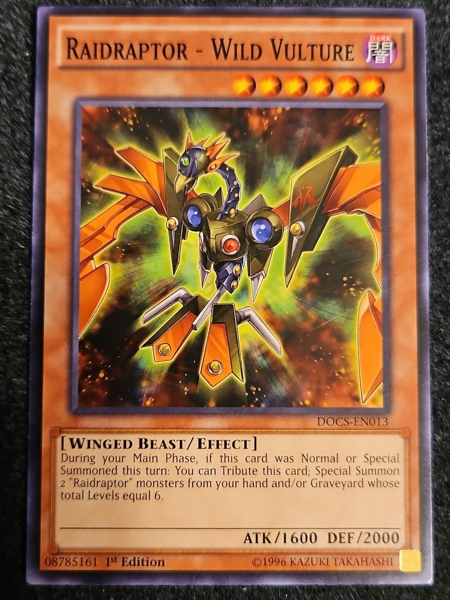 Yugioh Raidraptor - Wild Vulture DOCS-EN013 1st Edition