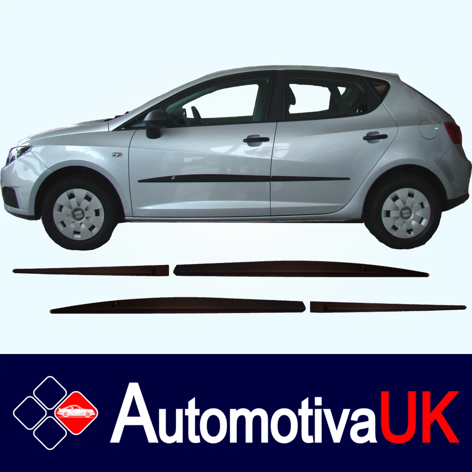 Seat Ibiza 5D Mk4 новые черные полирующие полоски| защита дверей | комплект боковых молдингов - Изображение 4 из 4