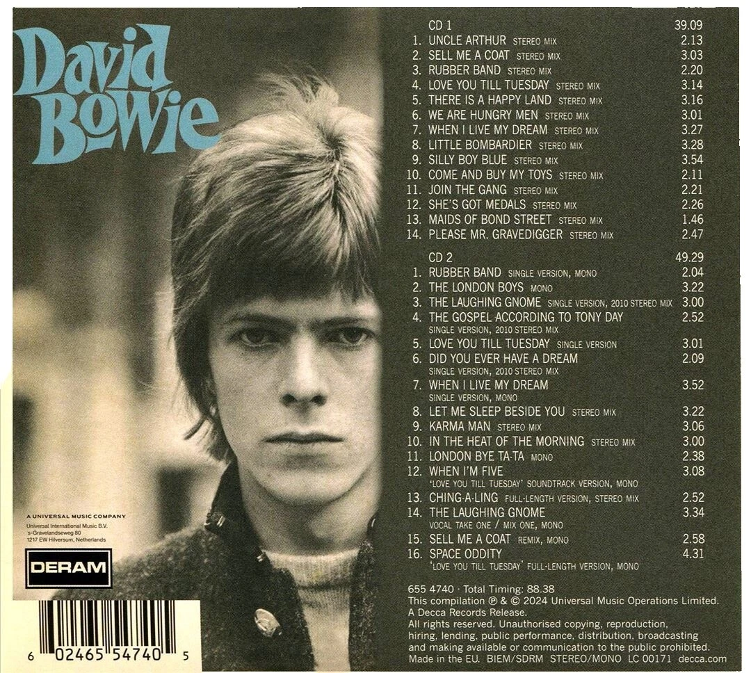 David Bowie 岩石硬摇滚音乐 CD