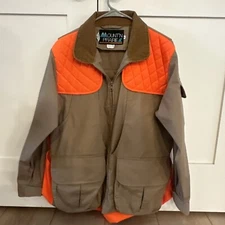 Mount'n Prairie Mens Med Tan Hunting Shooting Game Style Pouch Jacket Full Zip