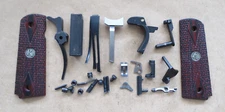 Remington 1911 R1 Parts Lot Trigger, Hammer & Strut, Slide Stop, Safety, Grips