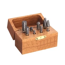 SGS PRO BK8 - 8 Piece Ferrous Double Cut Carbide Burr Set / Kit