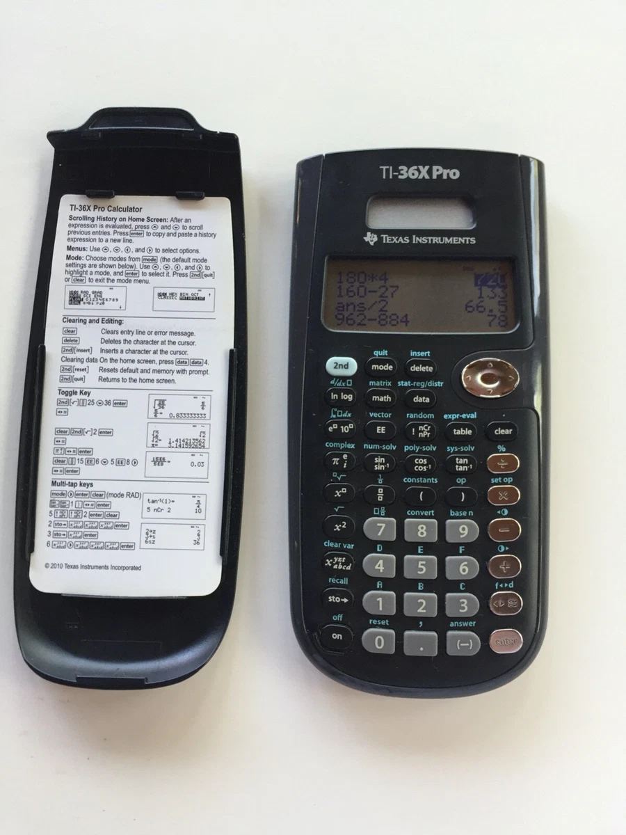 TEXAS INSTRUMENTS Calculatrice scientifique TI-36X Pro