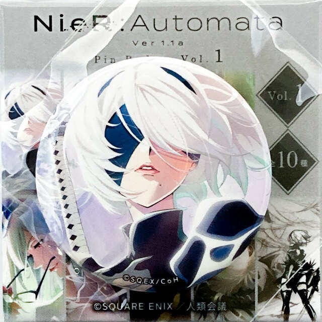 NieR:Automata Ver.1.1a Vol.1 特典 B2布ポスター NieR : Automata Ver 1.1a 2B Tin Badge Vol.1【SQUARE ENIX