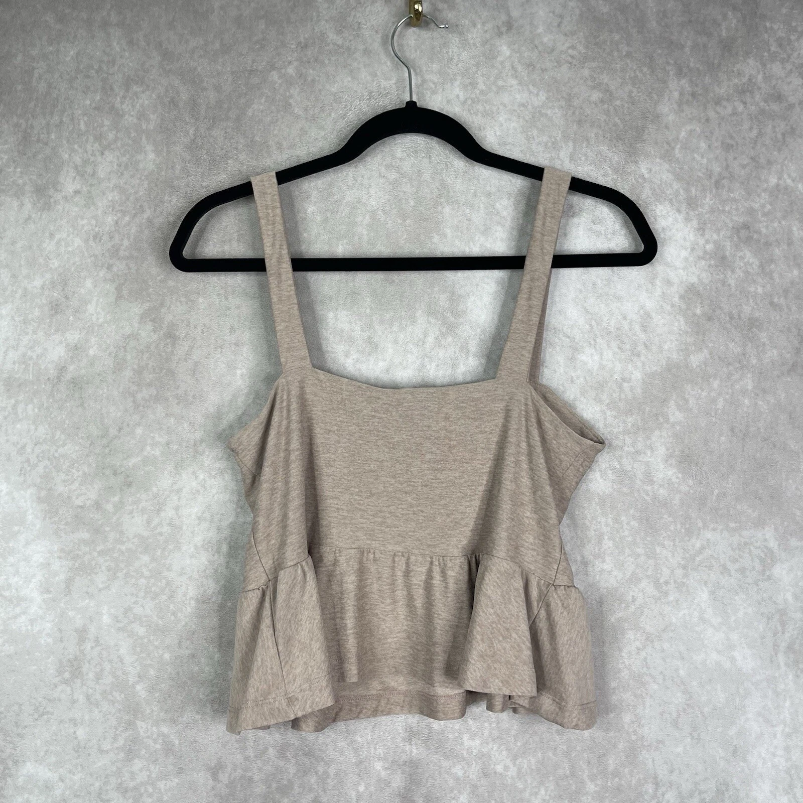 beyond-yoga featherweight flounce heather tank-top