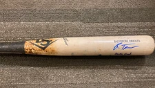 Reed Trimble Game Used Signed Baseball Bat Autographed Auto Baltimore Orioles