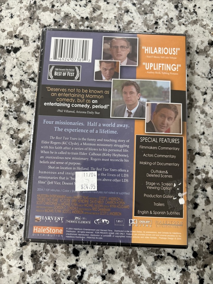 The Best Two Years DVD LDS Mormon Missionary Movie Kirby Heyborne 2004
