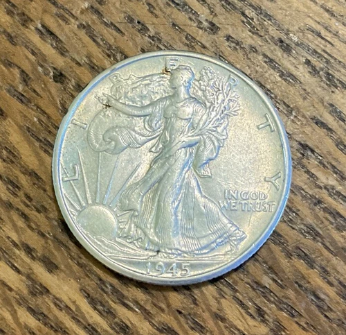 1945-D Walking Liberty 90% Silver Half Dol. EF