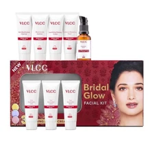 VLCC Bridal Glow Facial Kit With Hyaluronic Acid, Niacinamide & Vitamin - 49g