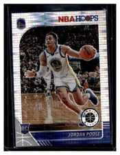 2020 Panini Hoops Premium Stock #223 Jordan Poole Silver Pulsar RC