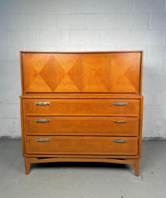 strapless open back dress Mid-Century Modern 9-Drawer Dresser by Red Lion, c.1950' – Vintage Supply