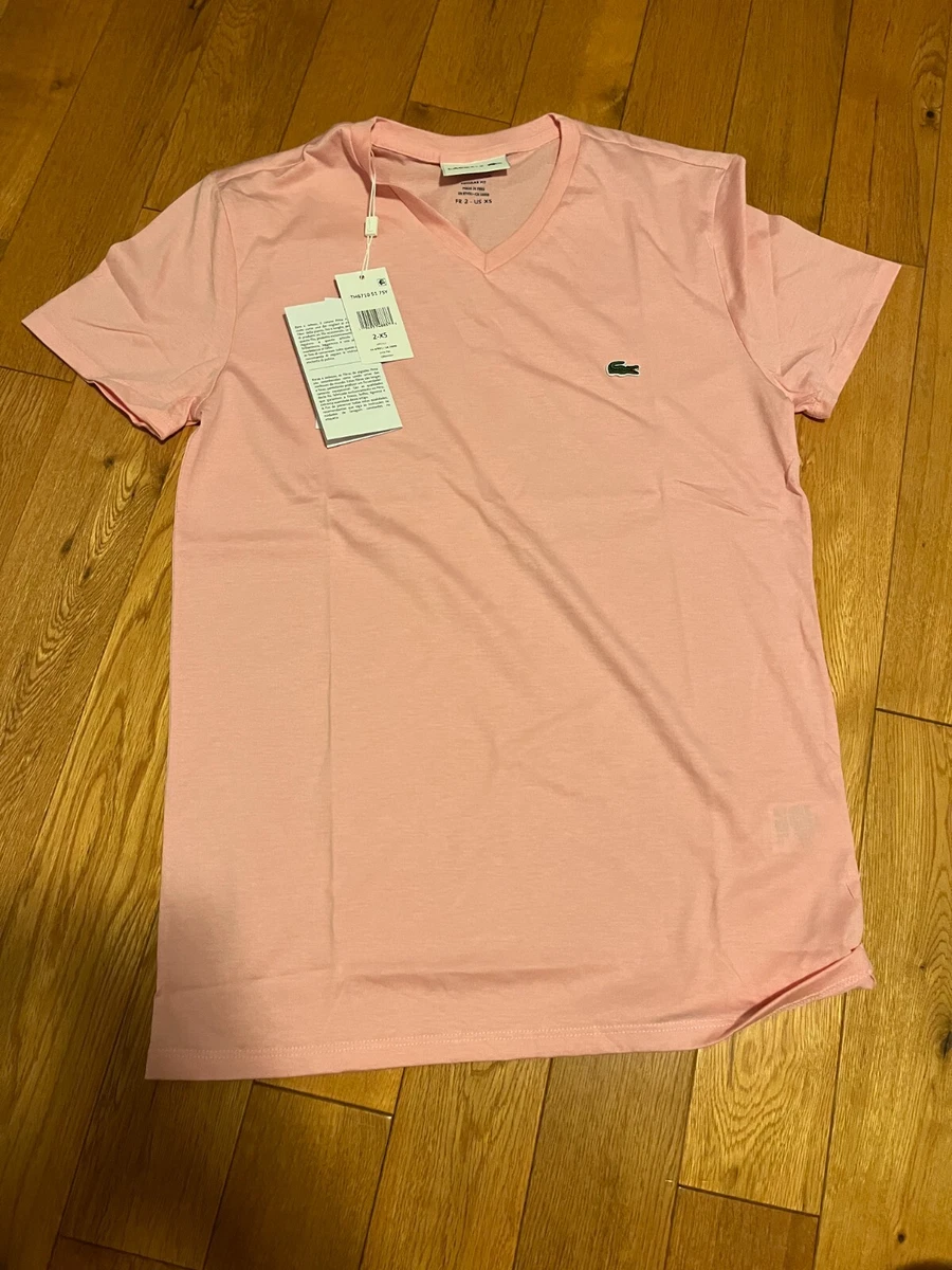 Lacoste t sales shirt pink