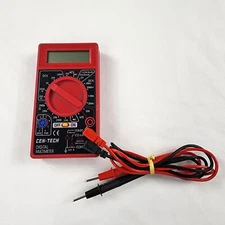 Cen-Tech 7 Function Digital Multimeter Voltage Tester Auto Electrical Tool
