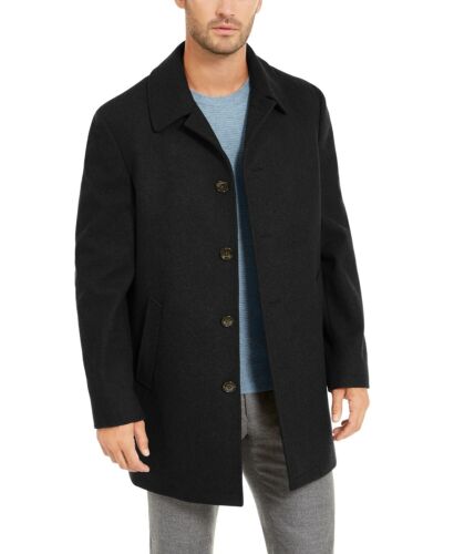 $350 Ralph Lauren Men's Charcoal Jake Solid Wool Blend Overcoat 44R  627729416945 | eBay