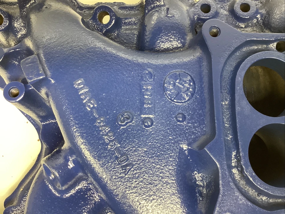 Ford Mustang 351C 1971 1972 colector de admisión D1ae-9425-da - código de fecha 1G6 Foto 2 de 4