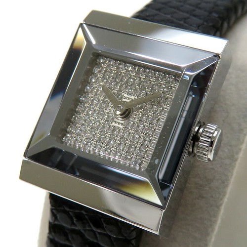 GUCCI G-frame diamond dial 128.5 