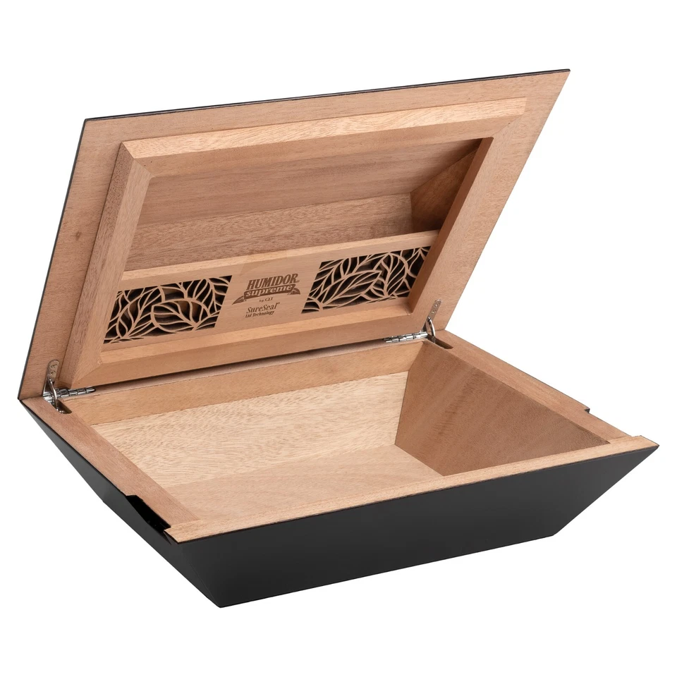 Humidor Supreme Aria großer Zigarren Humidor, 40-80 Zigarrenholzkiste, modernes Design - Bild 3 von 4