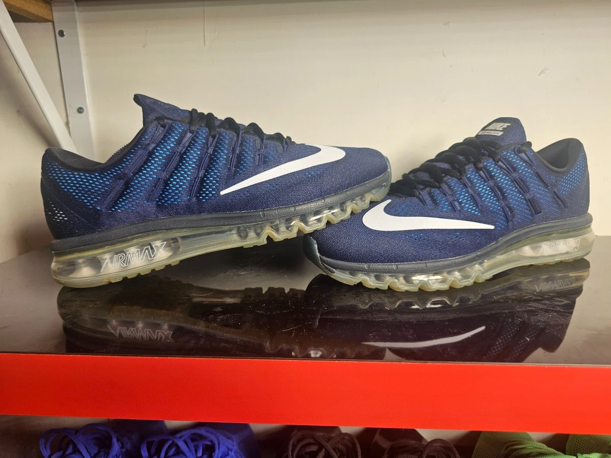 Nike Air Max 2016 Blue Running Training Shoe Sneaker Men Size 12 Nike Air Max 2016 Deep Royal Blue Black for Sale  main image 2