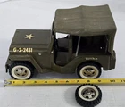 X-276 VINTAGE 1960'S PRESSED STEEL TONKA G-2-2431 ARMY JEEP
