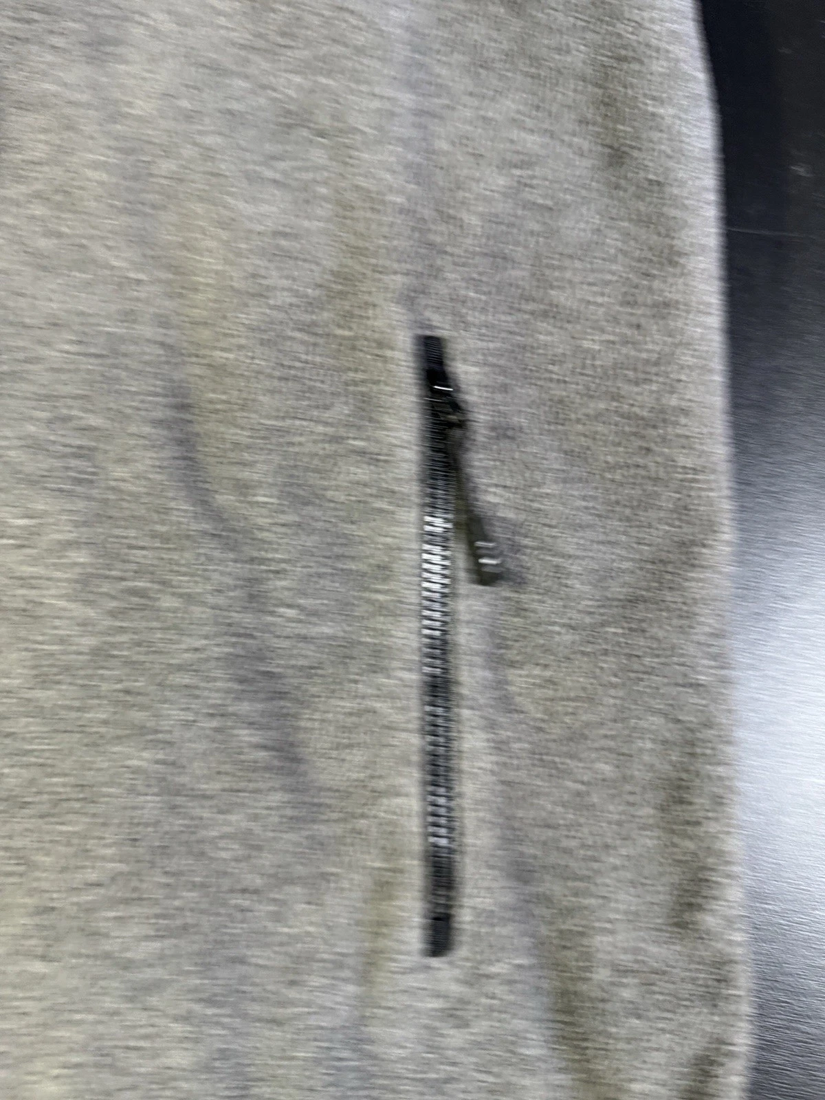Lands End ThermaCheck Fleece Men’s Large 42-44 Gray Full Zip - product detail image 5