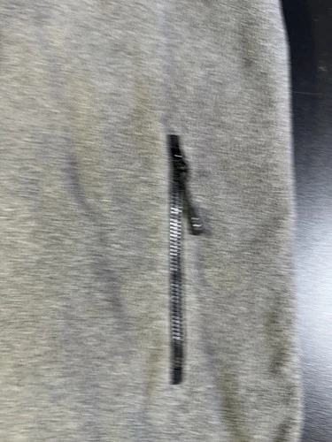 Lands End ThermaCheck Fleece Men’s Large 42-44 Gray Full Zip image 5