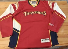 (READ) Reebok Atlanta Thrashers Wordmark NHL Hockey Jersey Red Alternate Adult M