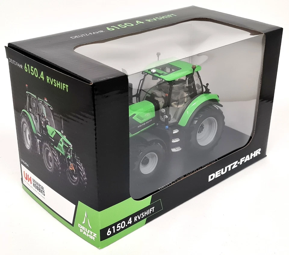 UH 1/32 - Deutz-Fahr 6150.4 RV Shift 2024 Green Diecast Scale model Tractor - Image 2 of 4