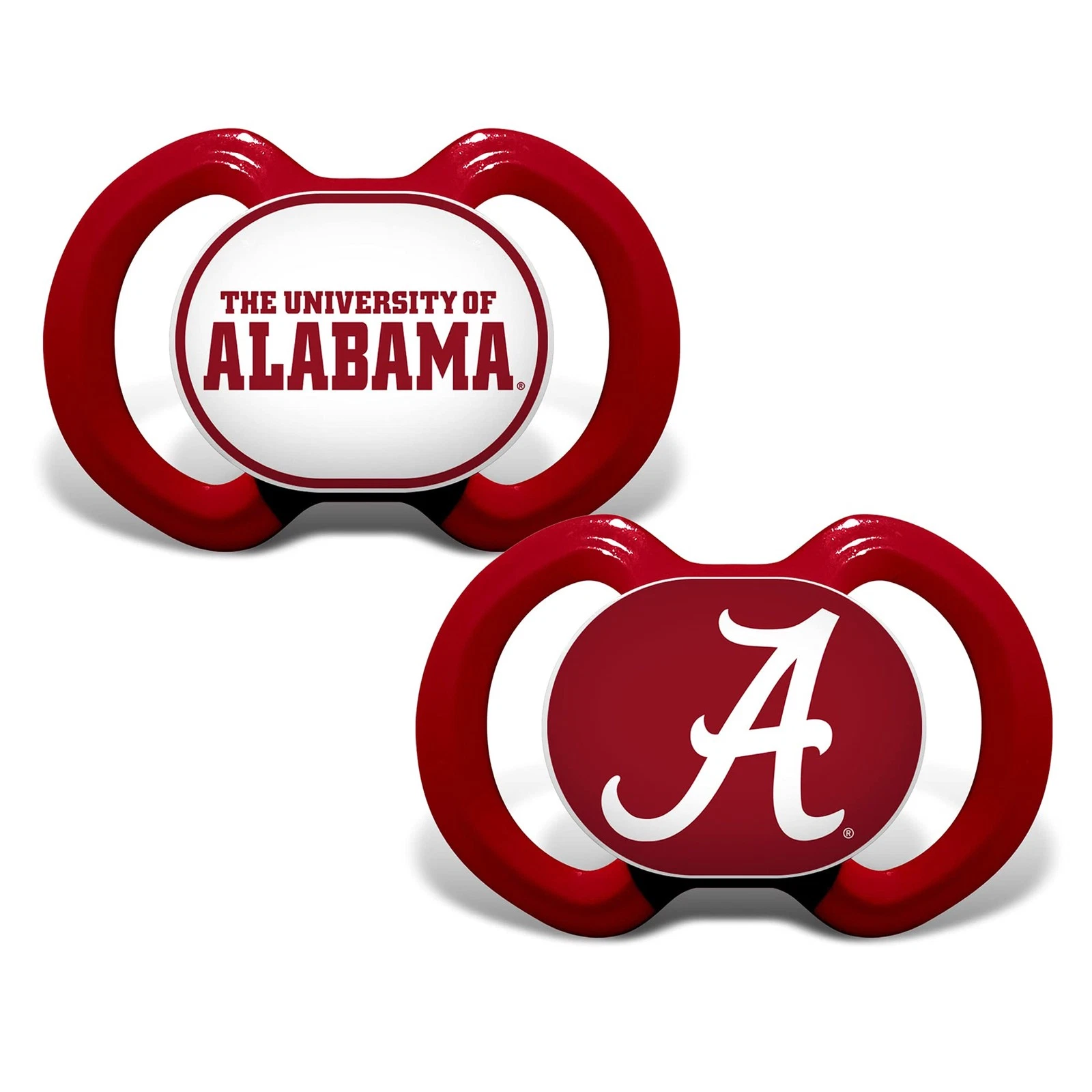 Alabama Crimson Tide Pacifiers Set Of 2 Orthodontic Bpa Free Baby Fanatic