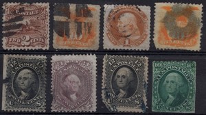 [AC30] USA 1861-69 Selection of 8 classic stamps ALL SPACE FILLERS