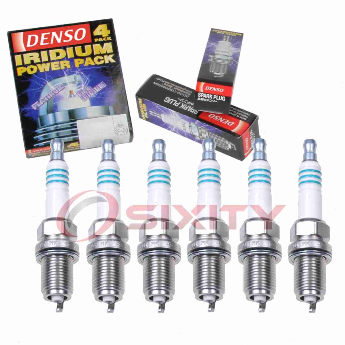 6 pc Denso Iridium Power Spark Plugs for 2010-2011 Dodge Nitro 4.0L V6 zv