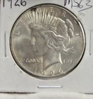 1926 US Peace Silver Dollar $1 Unc