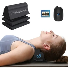 Neck and Shoulder Relaxer, Neck Stretcher Chiropractic Pillows for Pain Relie...
