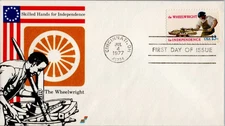 SKILLED HANDS FOR INDEPENDENCE 1977 wheelwright FDC SPECTRUM CACHET VF UNADDR