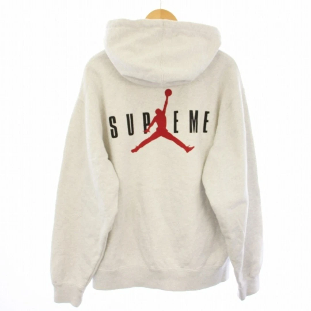 Sweat à capuche Supreme Jordan 24AW pull à capuche doublé polaire long utilisé dee
