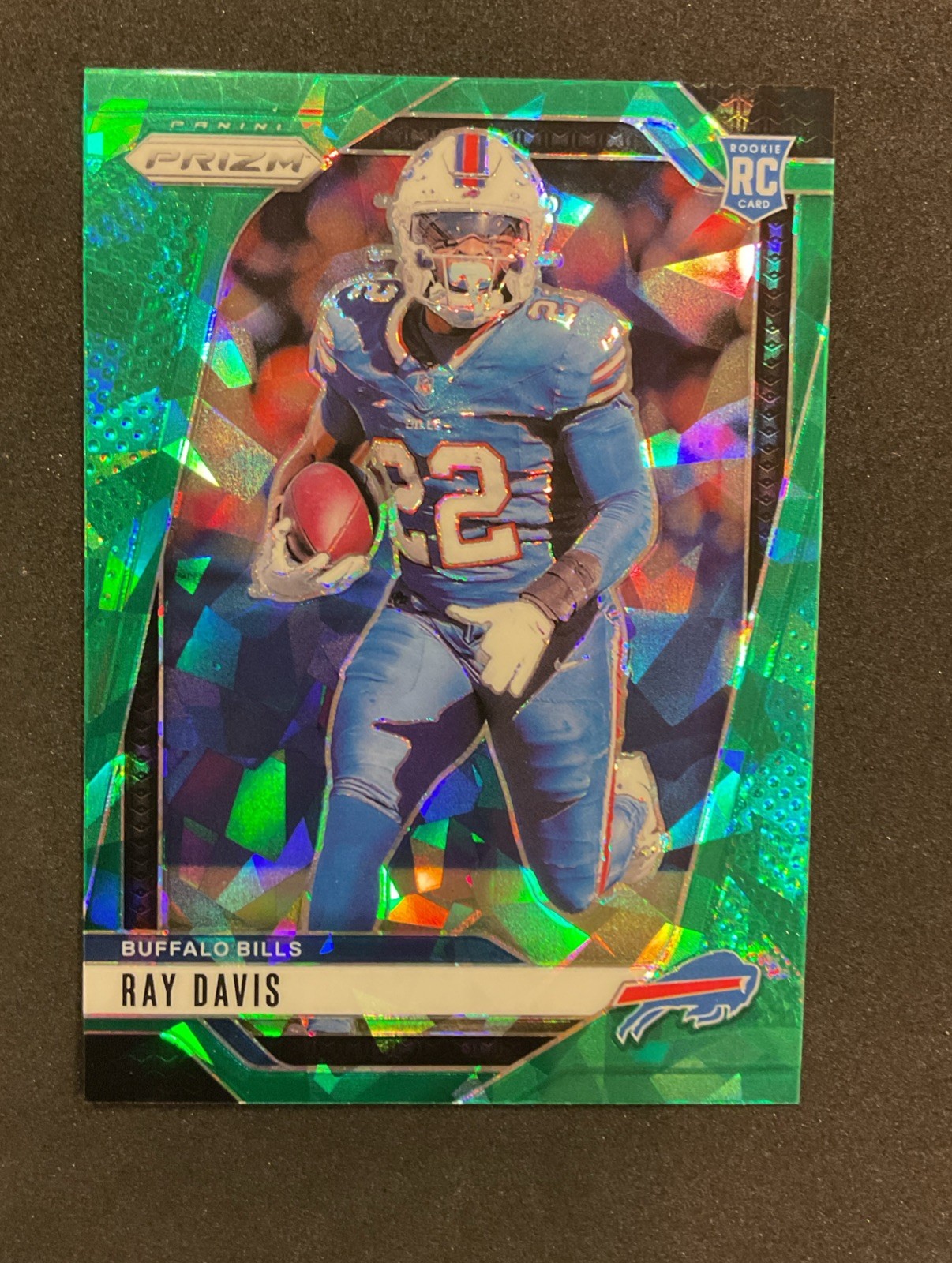 2024 Panini Prizm - Rookies Ray Davis #382 Green Ice Prizm (RC)