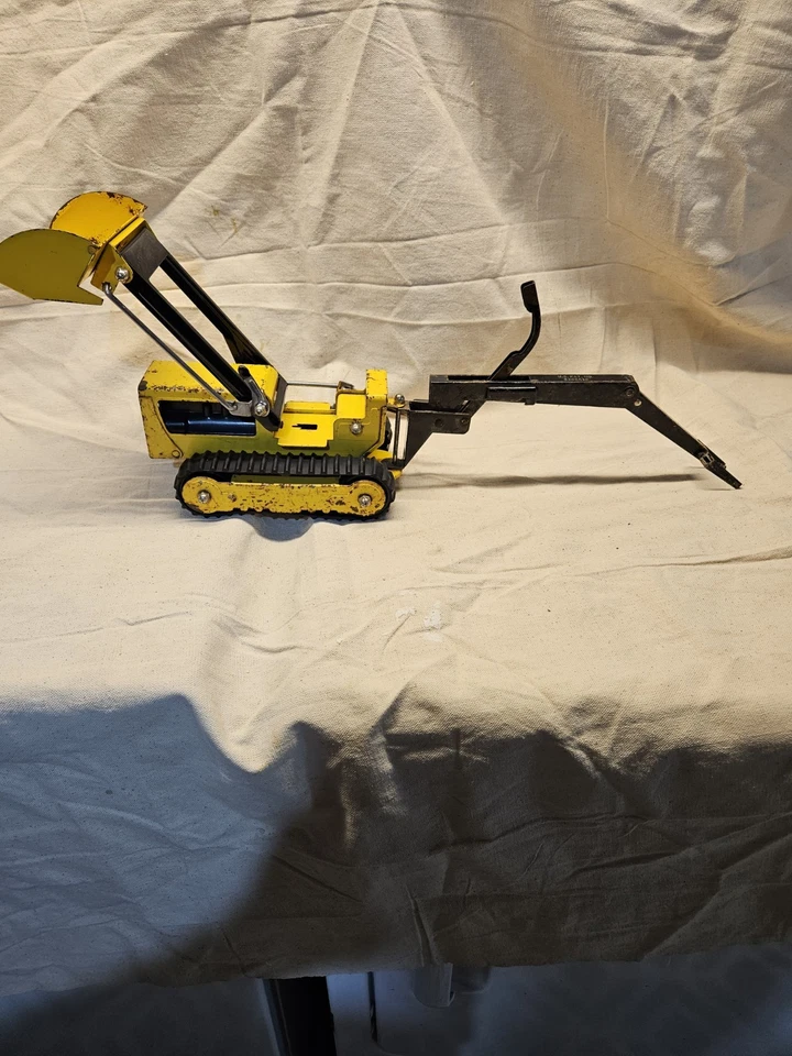 Retroexcavadora Tonka Trencher Loader 1968_69 #3 ¡De colección acero prensado! ¡Original! Amarillo Foto 4 de 4