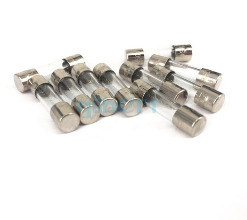 10 pieces 250V 1A Slow Blow 5x20mm Glass Tube Fuses - Picture 3 of 4