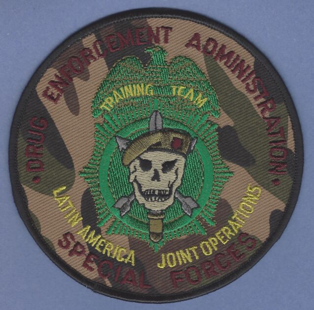 DEA LATIN AMERICAN SPECIAL FORCES JOINT OPERATIONS SHOULDER PATCH