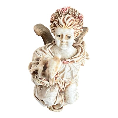 Harmony Kingdom La Gardienne Made in England trinket box Angel/birds 3.5'' Tall