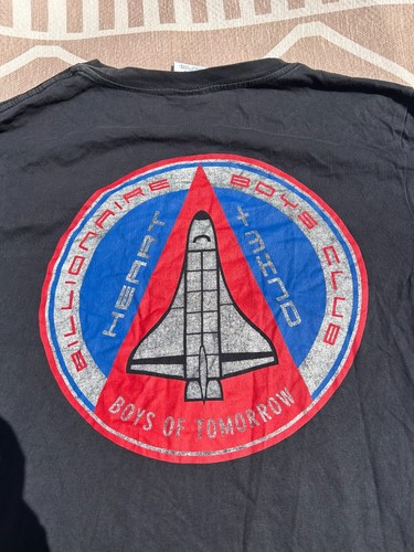 Camiseta negra Billionaire Boys talla grande con estampado gráfico de cohete espacial - Imagen 5 de 7