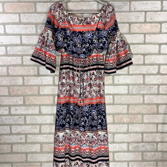 garden floral maxi dress Secret Garden Floral Maxi Dress in Aqua