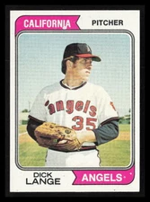 Dick Lange 1974 Topps #429  California Angels Rookie