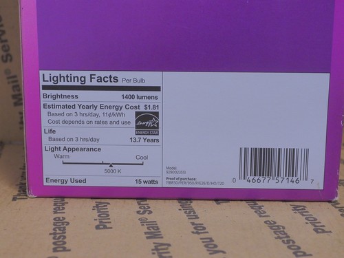 Philips BR30 E26 (Medium) LED Floodlight Bulb Daylight 100 Watt EQ 15W  1 pk NEW - Picture 2 of 2