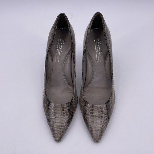 Kenneth Cole Sz 9 Silver Belle Leather 