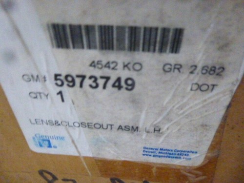 5973749 5973750 NOS GM Tail Lamp Assemblies 1982 - 1984 Z/28 1985 - 1990 Camaro - Picture 5 of 6