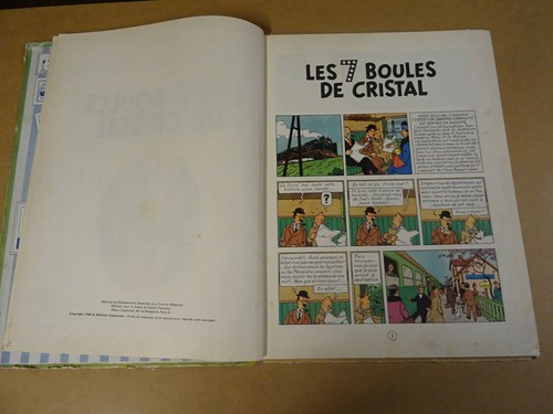 BD RE 1958 / LES AVENTURES DE TINTIN - LES 7 BOULES DE CRISTAL - Imagen 6 de 8