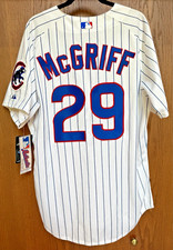 Chicago Cubs Fred McGriff #29 Authentic Jersey 48 Majestic 6200 Home White MLB