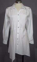 2x Ic Connie K Collection White Stretch Poplin Button Front Shirt Blouse on sale 2x Ic Connie K Collection White Stretch Poplin Button Front Shirt Blouse on sale